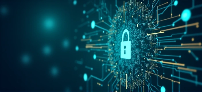 Iconos de seguridad digital y conexión