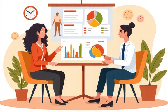 Ilustración de cómo se utiliza la información para personalizar servicios de salud